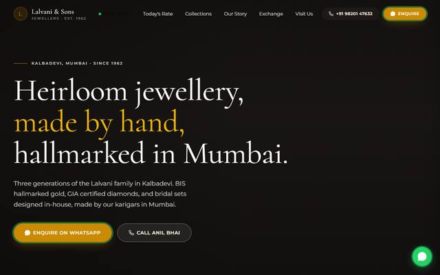 Jeweller website template preview
