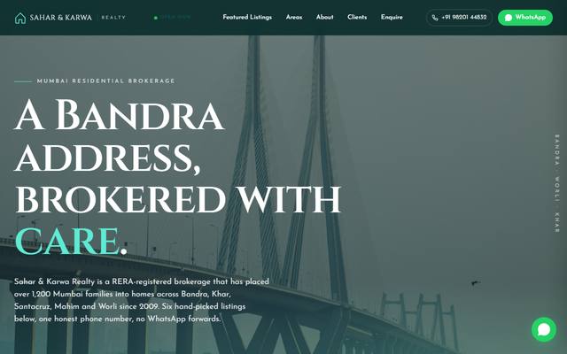 Real estate website template preview
